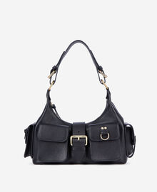 The Kooples FEMME BLACK sac amelia en cuir grainé noir