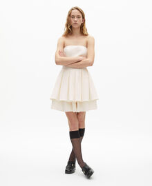 The Kooples FEMME ECRU robe bustier courte écrue