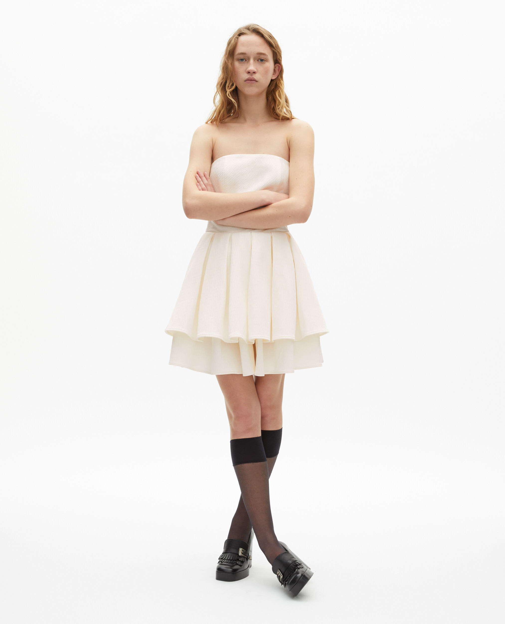 Robe bustier courte écrue, ECRU, hi-res image number null