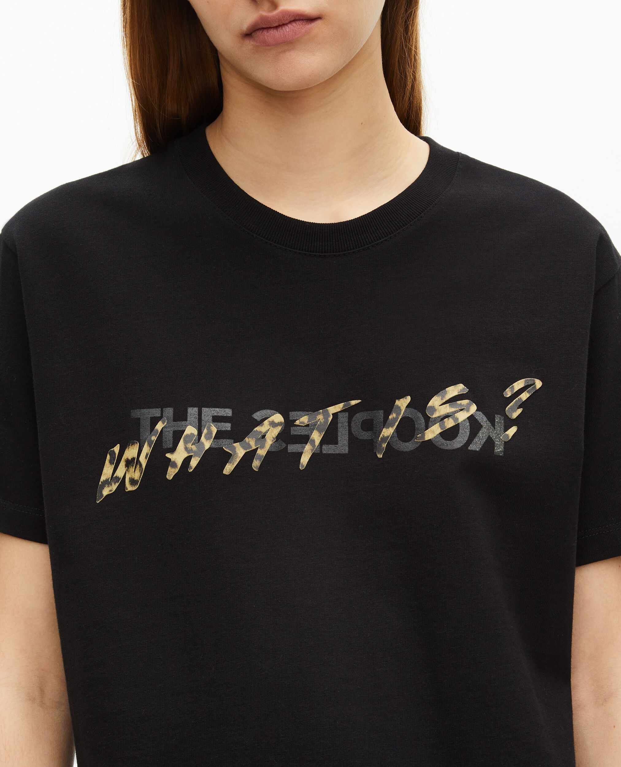 T-shirt What is noir et léopard, BLACK, hi-res image number null