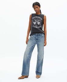 The Kooples FEMME BABY BLUE jean large bleu clair