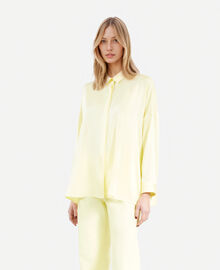 The Kooples FEMME LIGHT YELLOW chemise ample en soie jaune