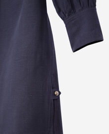 The Kooples FEMME NAVY robe courte en lin bleu marine
