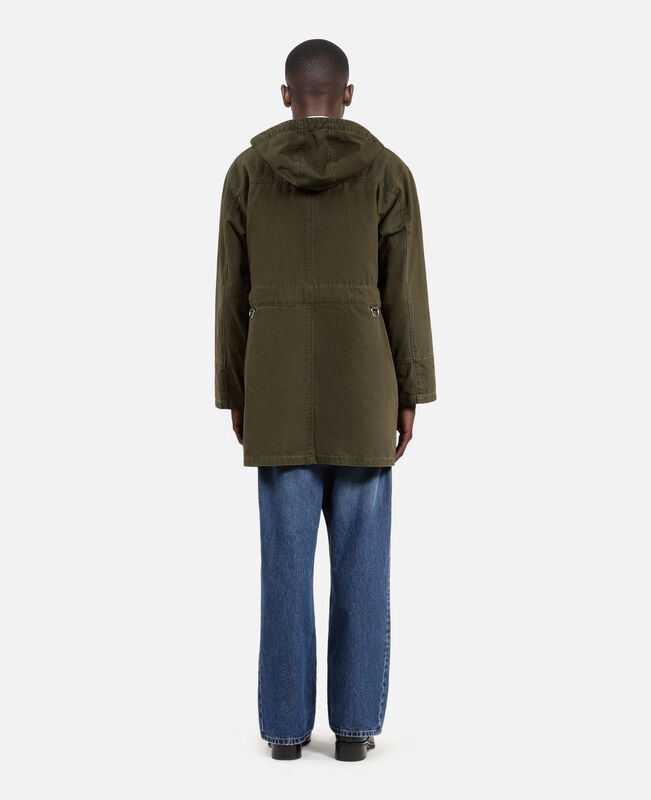 The Kooples HOMME KAKI parka à capuche kaki
