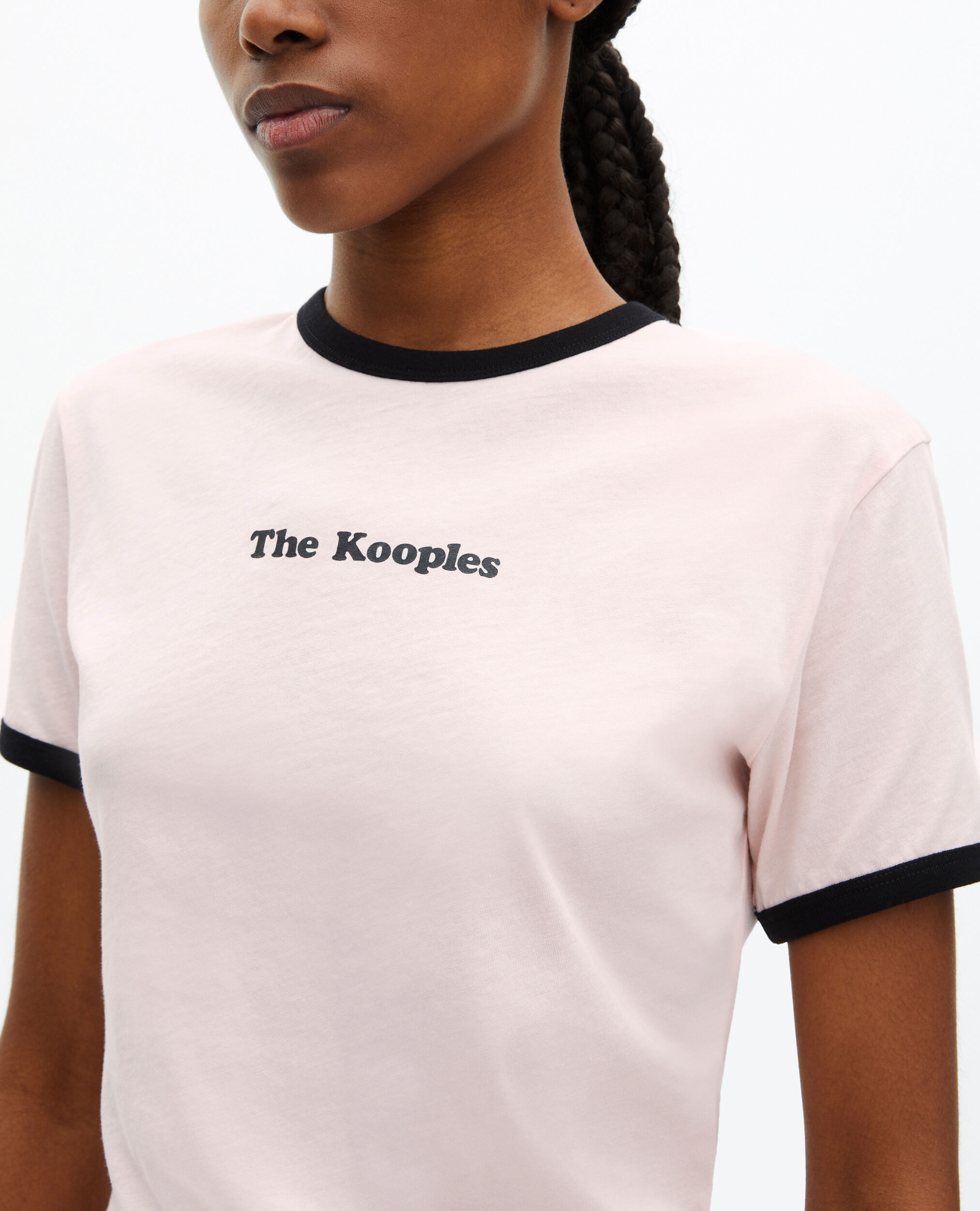 T-shirt avec sérigraphie rose pâle, LILA, hi-res image number null