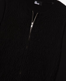 The Kooples FEMME BLACK cardigan en coton zippé noir