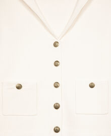 The Kooples FEMME ECRU cardigan en coton et laine ecru