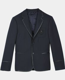 The Kooples HOMME DARK NAVY veste en laine mélangée bleu marine