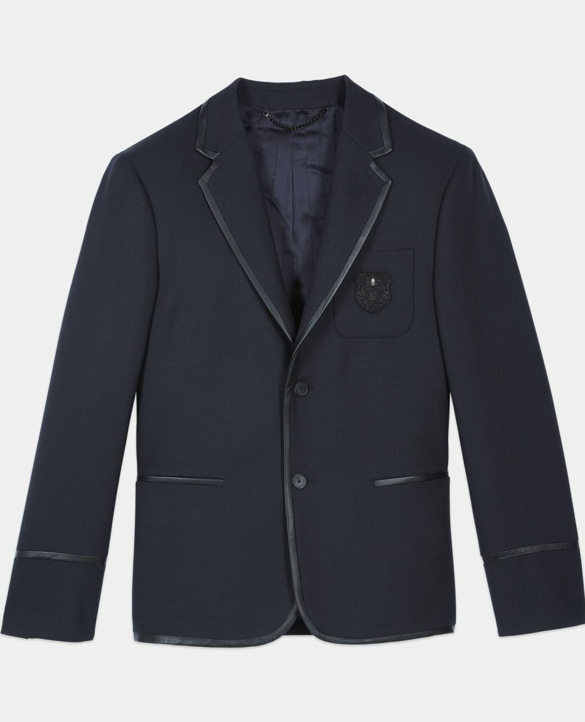 Veste en laine mélangée bleu marine, DARK NAVY, hi-res image number null
