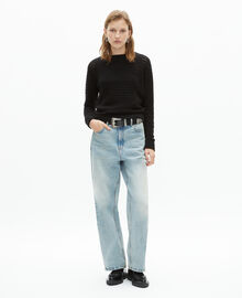 The Kooples FEMME BLACK pull ajouré mélangé noir