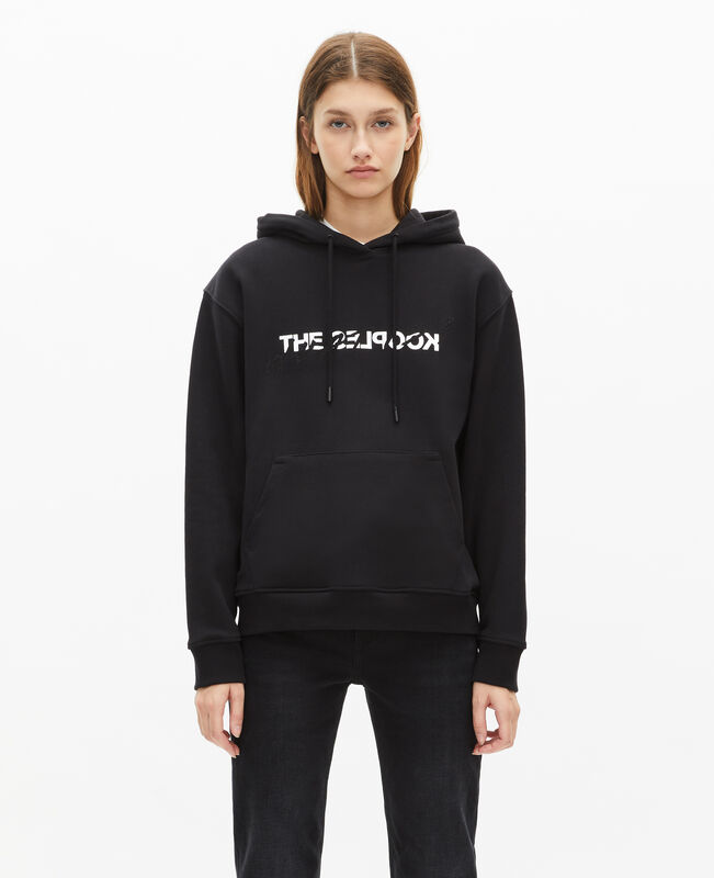 The Kooples FEMME BLACK sweatshirt à capuche what is avec strass noir