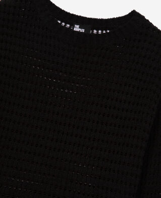 The Kooples FEMME BLACK pull ajouré mélangé noir