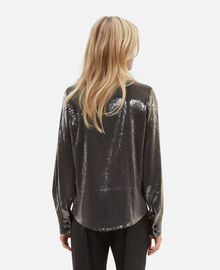The Kooples FEMME GREY chemise à sequins grise