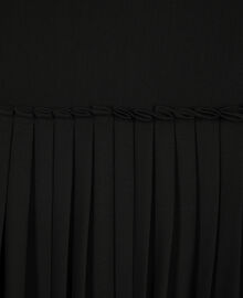 The Kooples FEMME BLACK jupe midi plissée noire