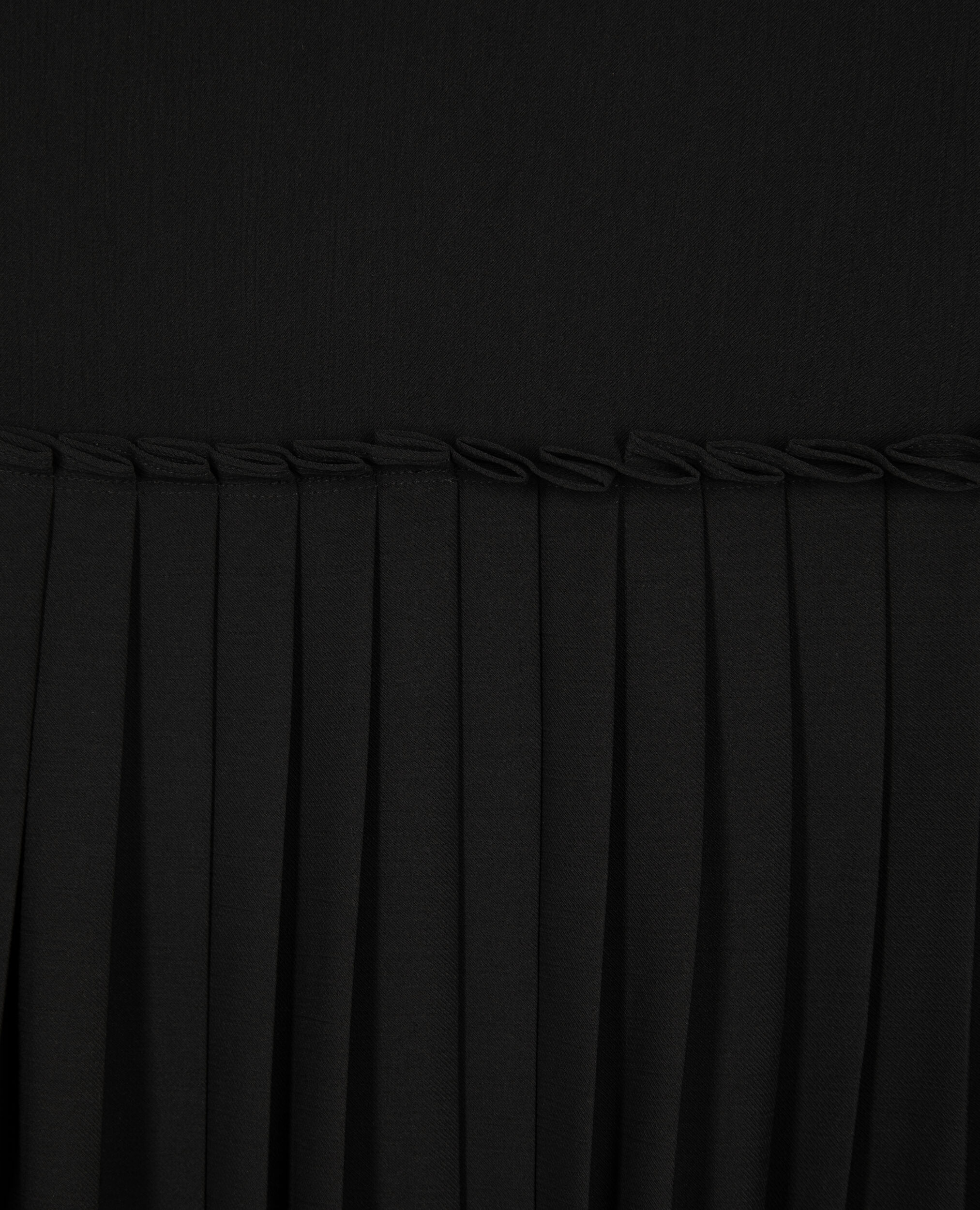 Jupe midi plissée noire, BLACK, hi-res image number null