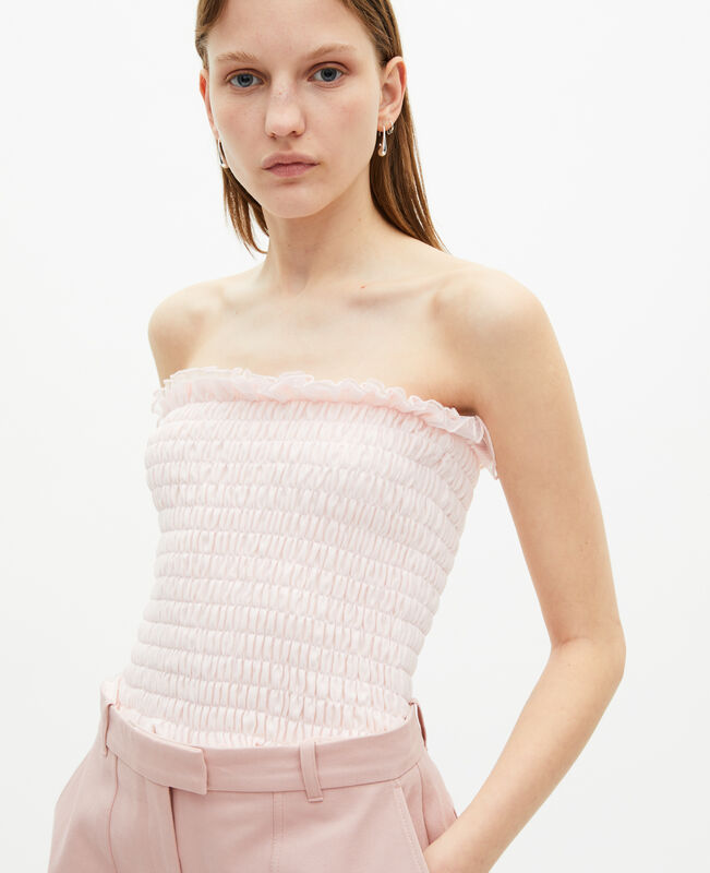 The Kooples FEMME LILA top bustier smoké rose
