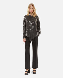 The Kooples FEMME GREY chemise à sequins grise