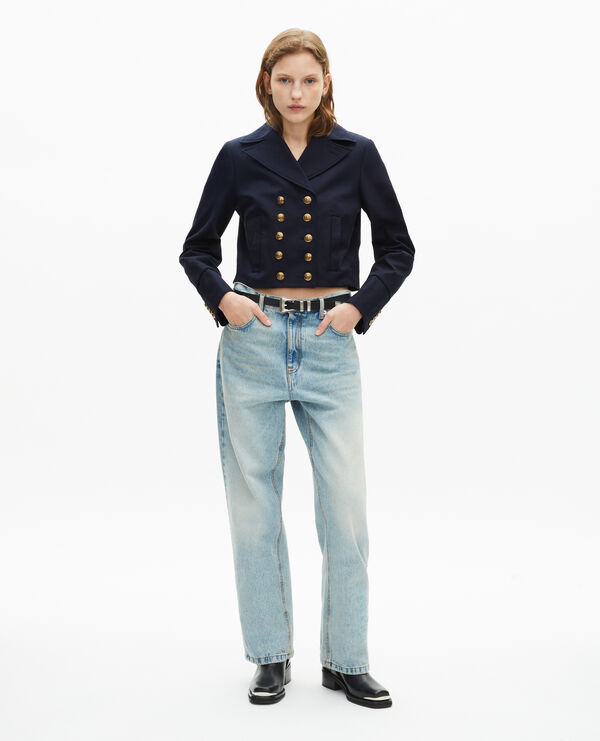 The Kooples FEMME NAVY blouson bleu marine