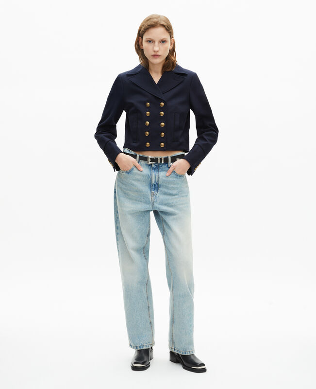 The Kooples FEMME NAVY blouson bleu marine