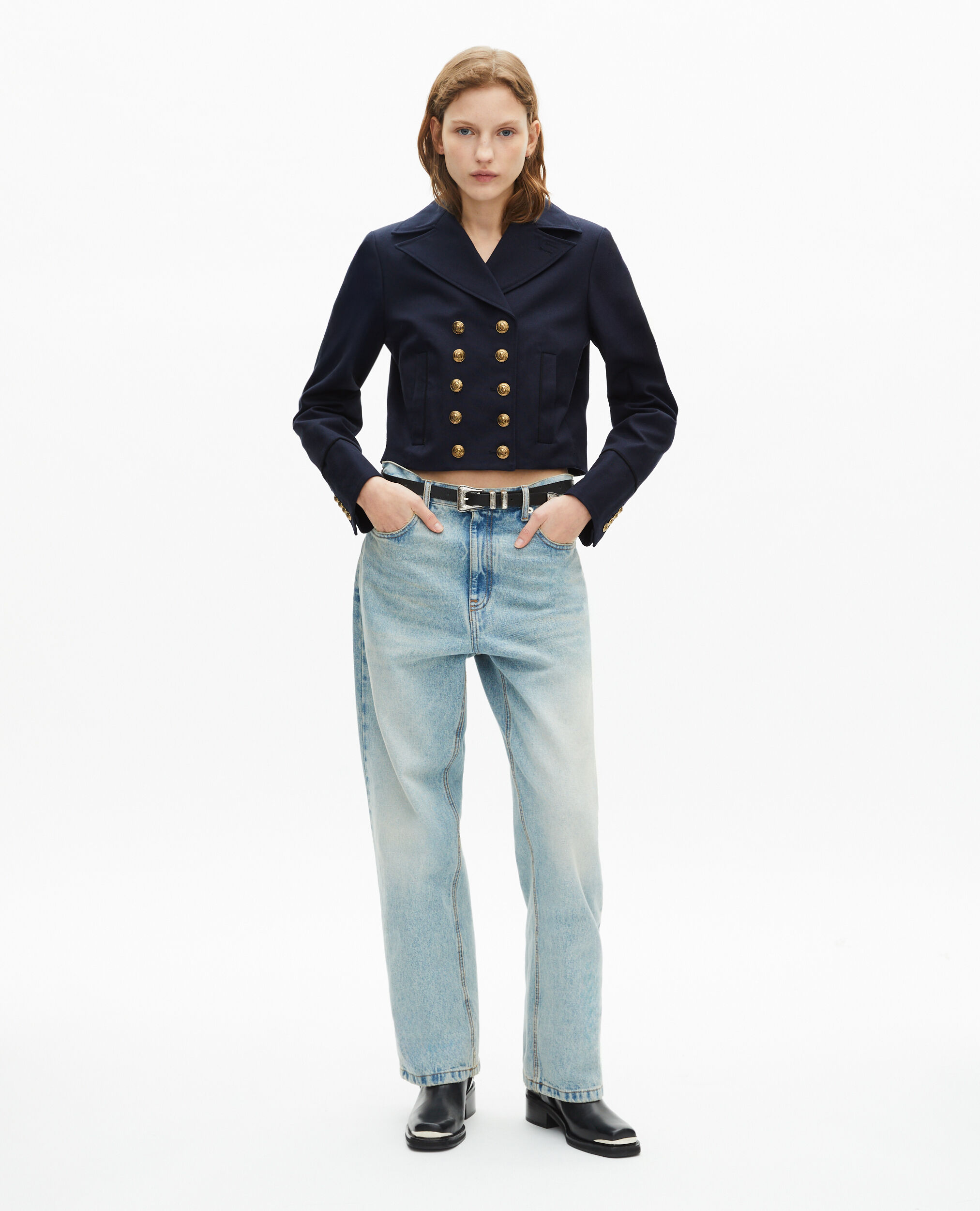 Blouson bleu marine, NAVY, hi-res image number null