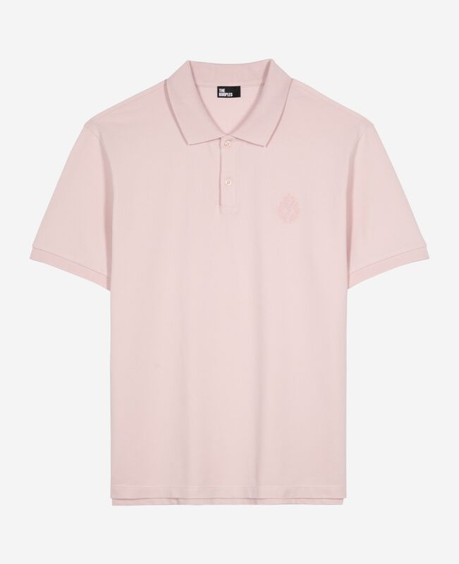 The Kooples HOMME LILA polo en piqué col classique rose pâle
