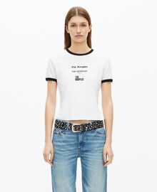 The Kooples FEMME WHITE t-shirt avec sérigraphie blanc