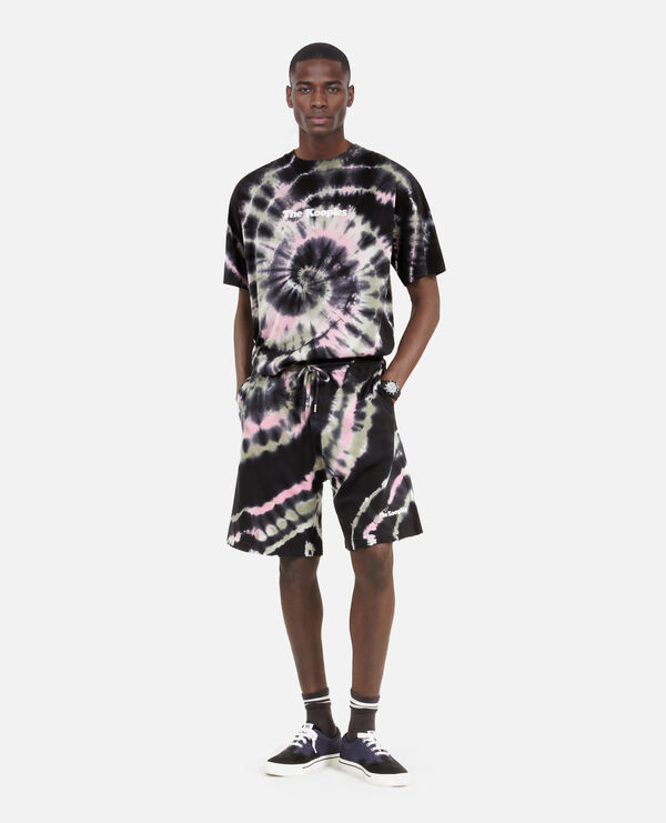 The Kooples HOMME ECRU GREEN short imprimé tie and dye noir
