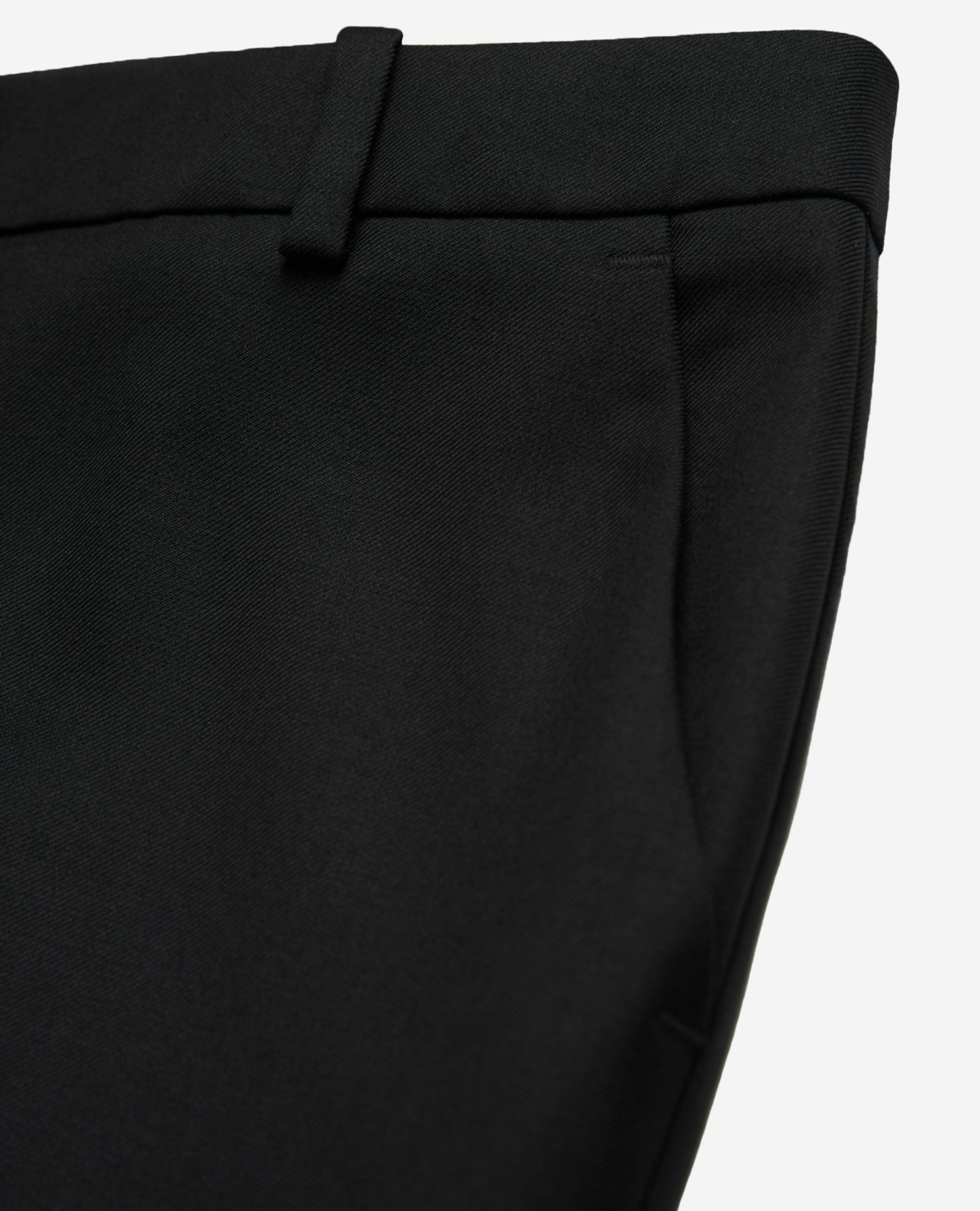 Pantalon tailleur en laine coupe ajustée noir , BLACK, hi-res image number null