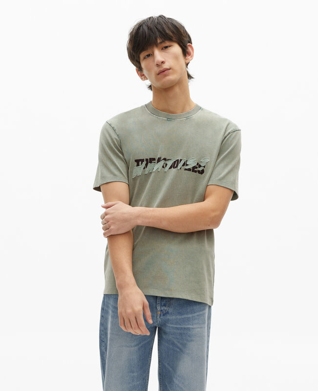The Kooples HOMME BLUE/GREEN t-shirt what is vert