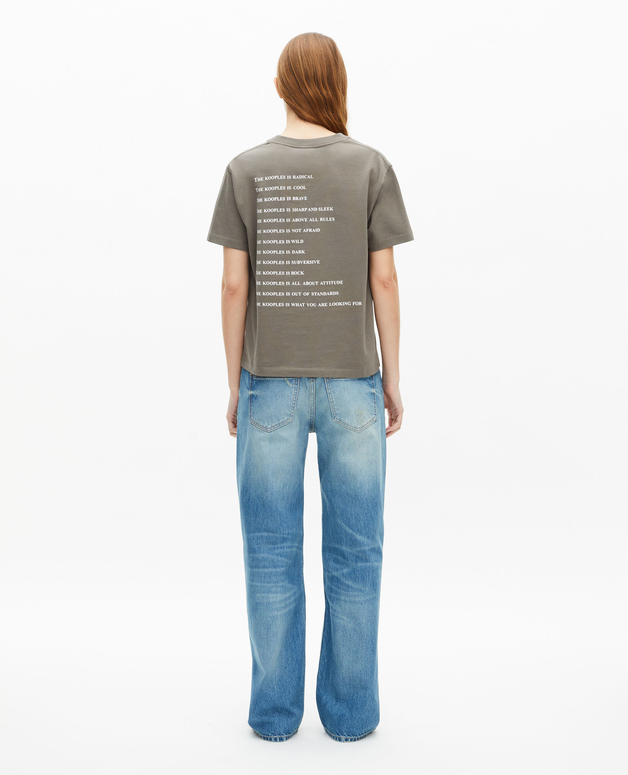 T-shirt What is kaki, OLIVE KAKI, hi-res image number null