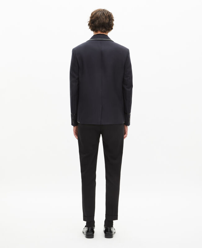 The Kooples HOMME DARK NAVY veste en laine mélangée bleu marine