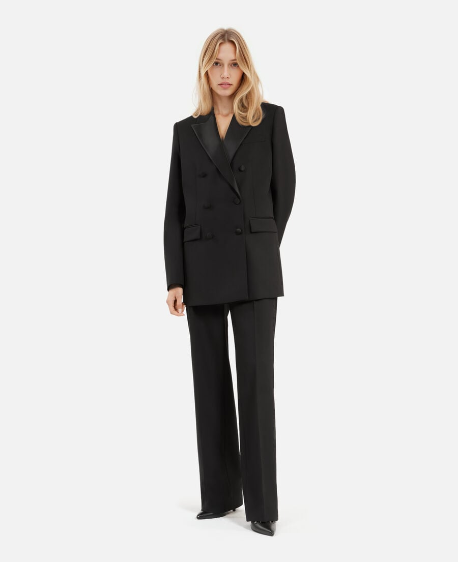 The Kooples FEMME BLACK veste de smoking noire