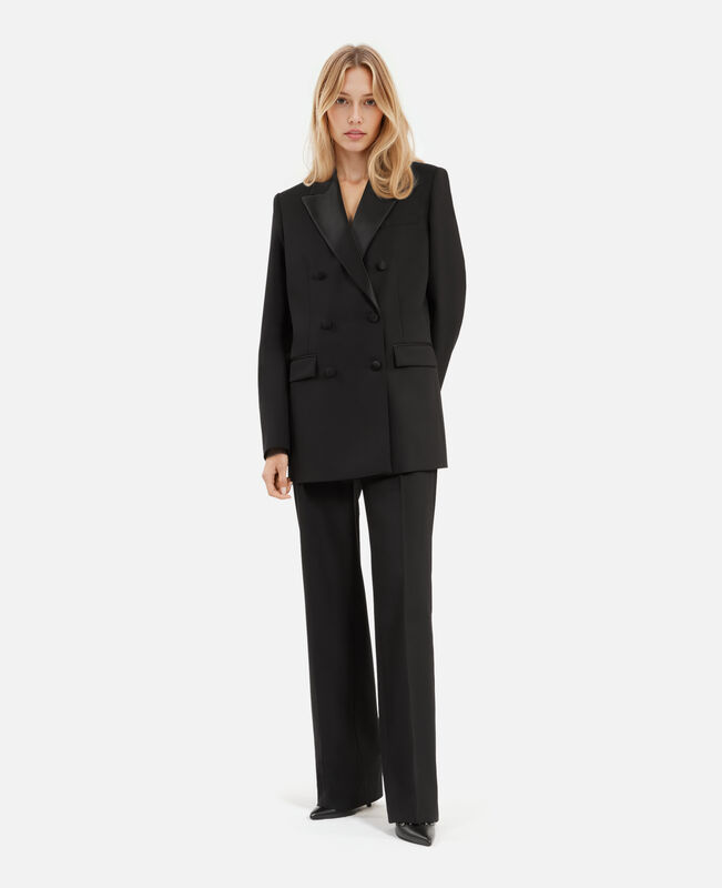 The Kooples FEMME BLACK veste de smoking noire