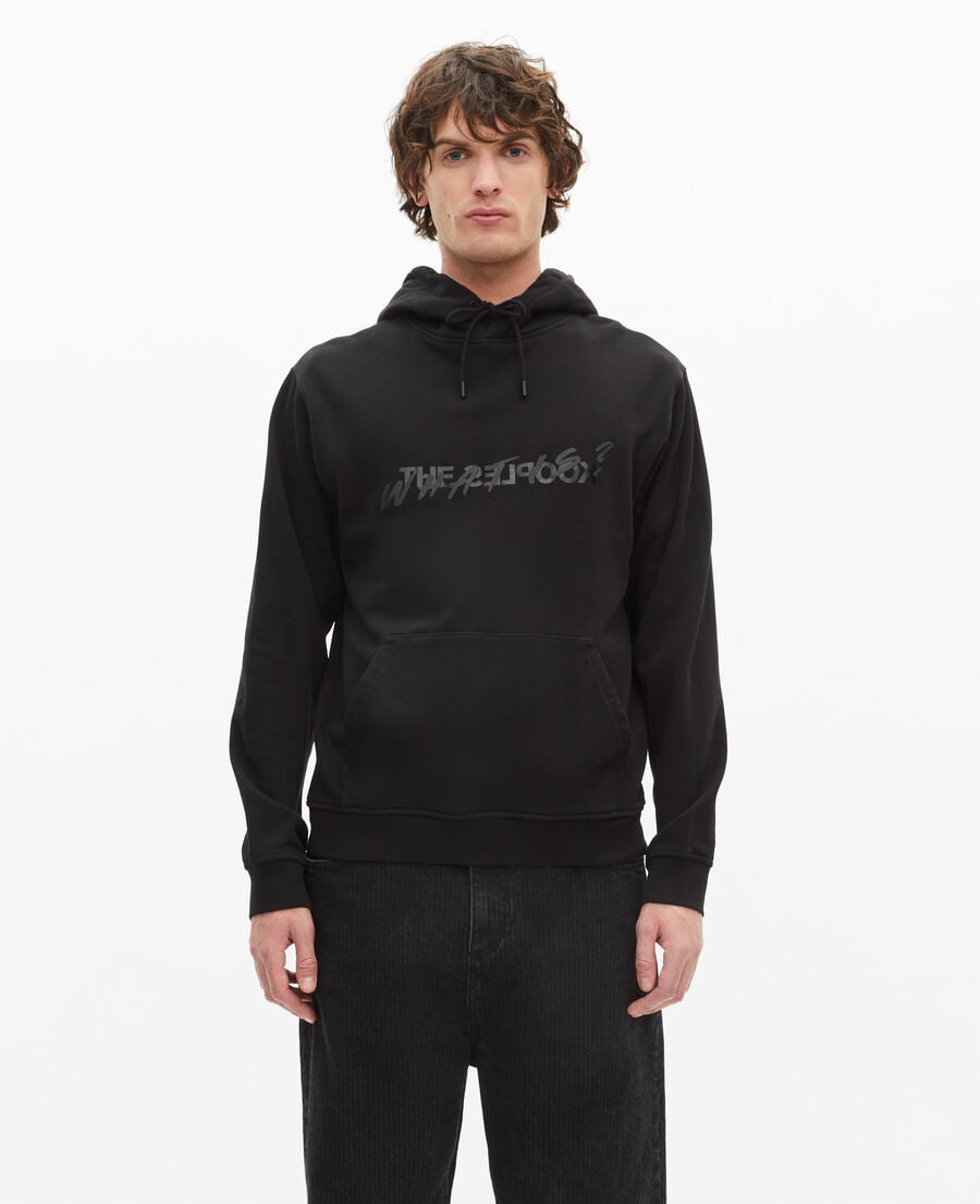 The Kooples MEN BLACK men's black what is hoodie