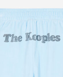 The Kooples FEMME BABY BLUE bas de jogging en velours bleu clair