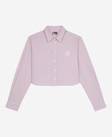 The Kooples FEMME PINK BLACK chemise à rayures en popeline rose
