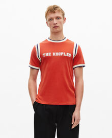 The Kooples HOMME RED t-shirt avec logo rouge