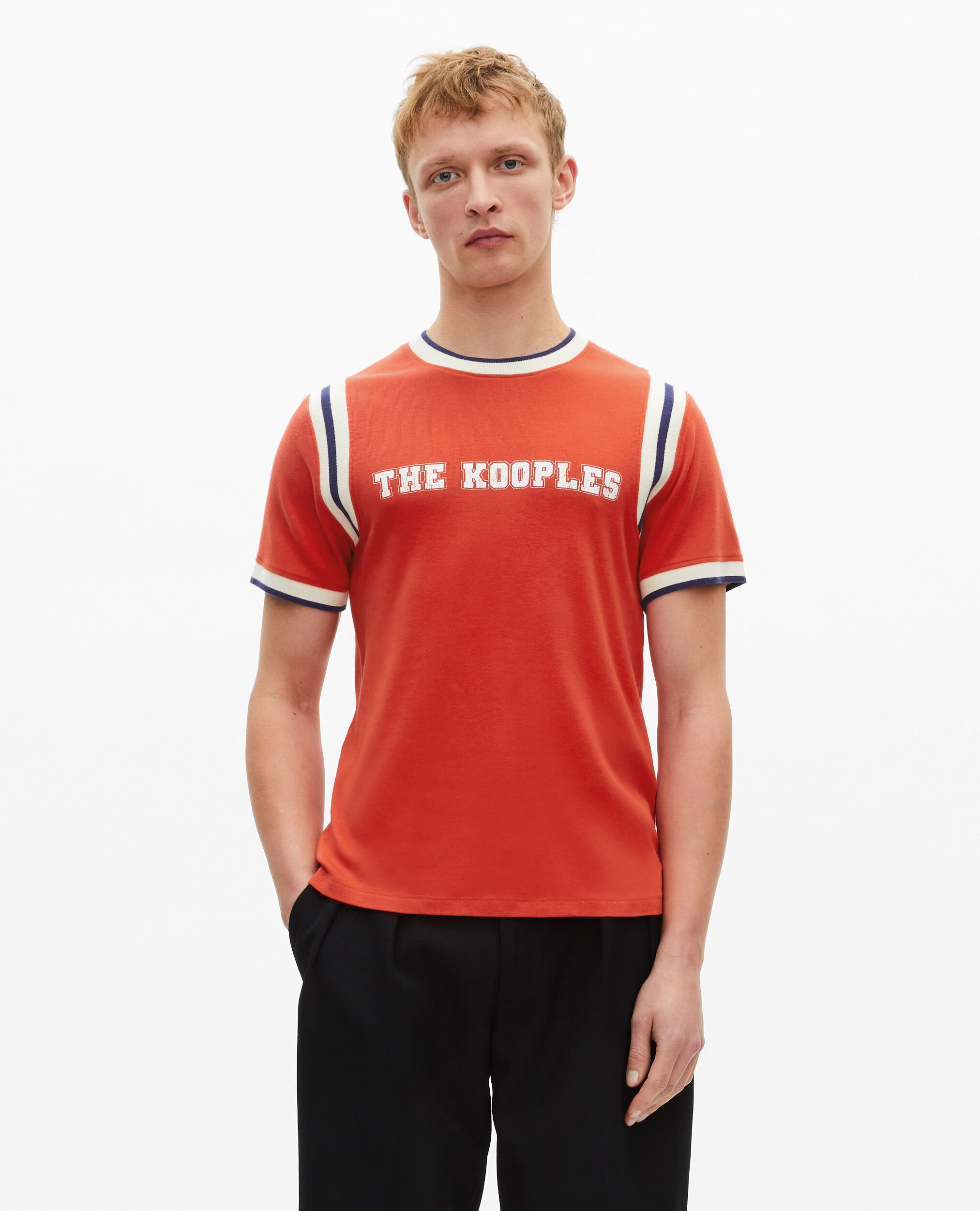 T-shirt avec logo rouge, RED, hi-res image number null