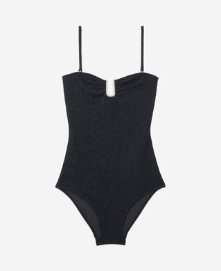 The Kooples FEMME BLACK maillot de bain the kooples x luz une pièce bustier noir