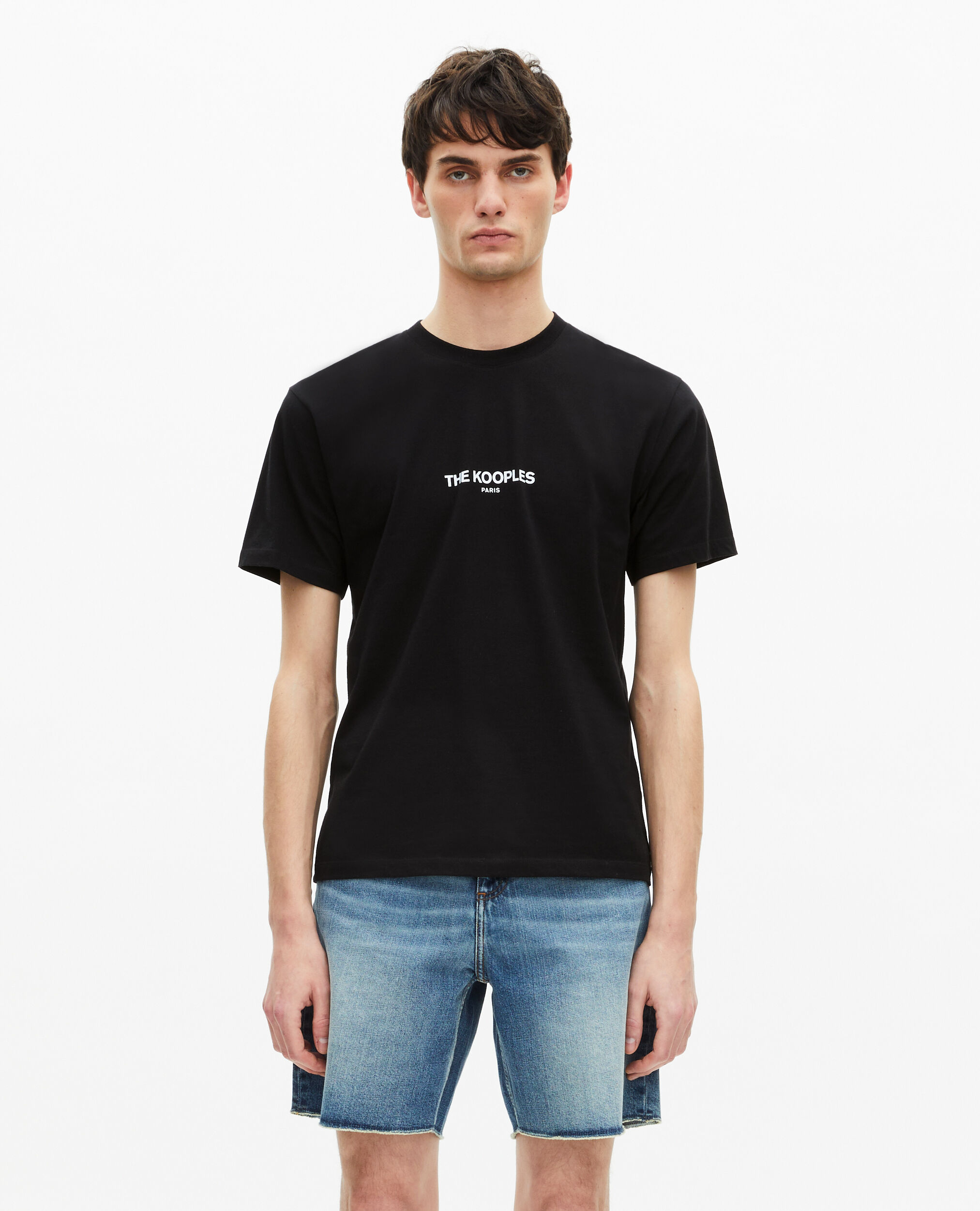 T-shirt avec Logo noir, BLACK, hi-res image number null
