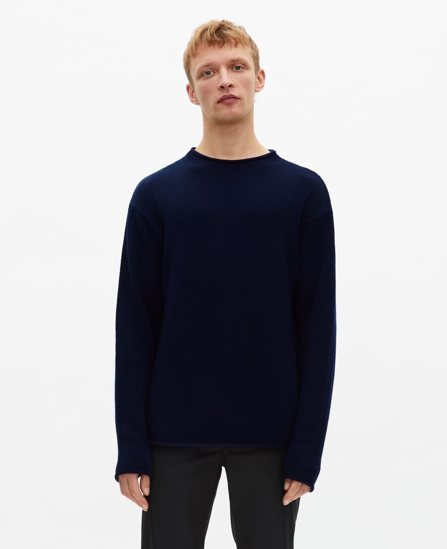 The Kooples HOMME DARK NAVY pull en laine marine
