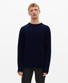 The Kooples HOMME DARK NAVY pull en laine marine
