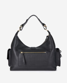 The Kooples FEMME BLACK sac amelia xl en cuir noir