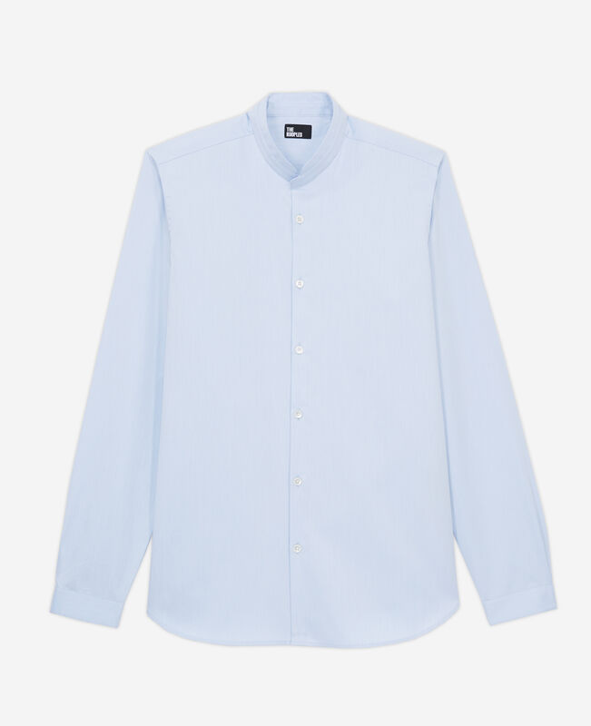 The Kooples HOMME LIGHT BLUE chemise col officier bleue