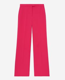 The Kooples FEMME PINK pantalon tailleur rose en crêpe