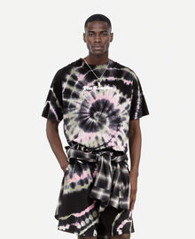 The Kooples HOMME ECRU GREEN t-shirt tie and dye noir