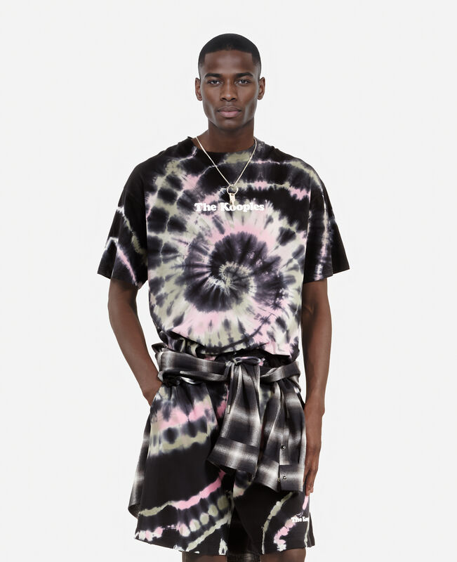 The Kooples HOMME ECRU GREEN t-shirt tie and dye noir