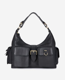 The Kooples FEMME BLACK sac amelia xl en cuir noir