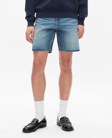 The Kooples HOMME BABY BLUE bermuda en denim bleu