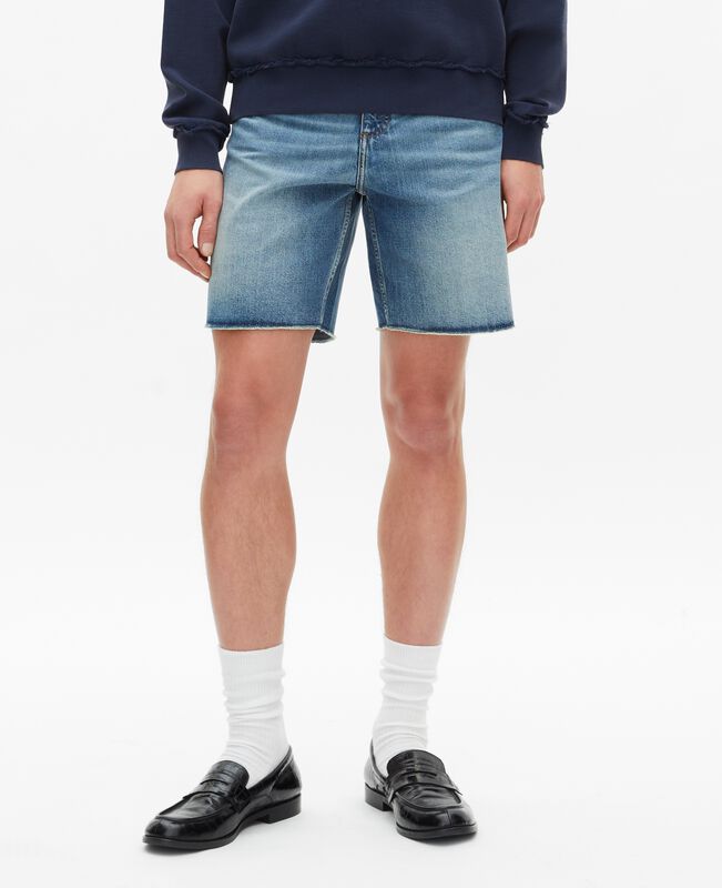 The Kooples HOMME BABY BLUE bermuda en denim bleu